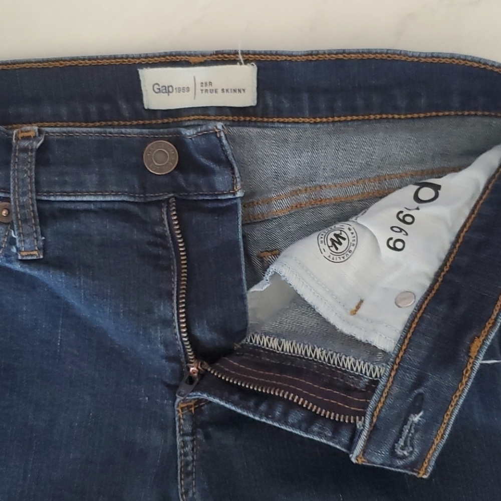 Gap Jeans 25 Regular True Skinny Denim - Picture 10 of 12
